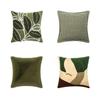 45x45CM Modern Green Throw Pillow Cover Artistic Design Living Room Sofa Cushion Cover Decorative Home Pillowcase