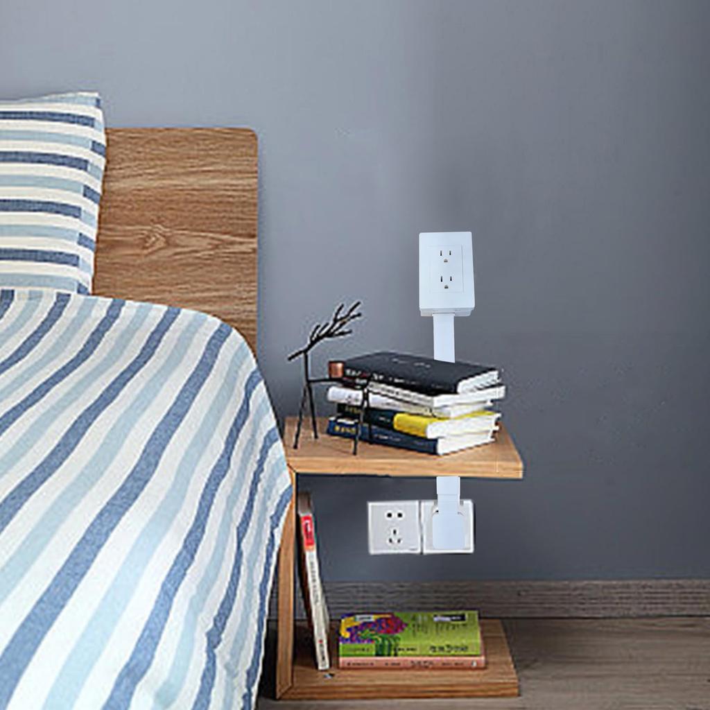 Electrical Extender. Access Hard-to- Outlets! Features USB-A, USB-C, And 2 AC Outlets, Extends 22in-34in, Rotates 180°. Use Behind Couches