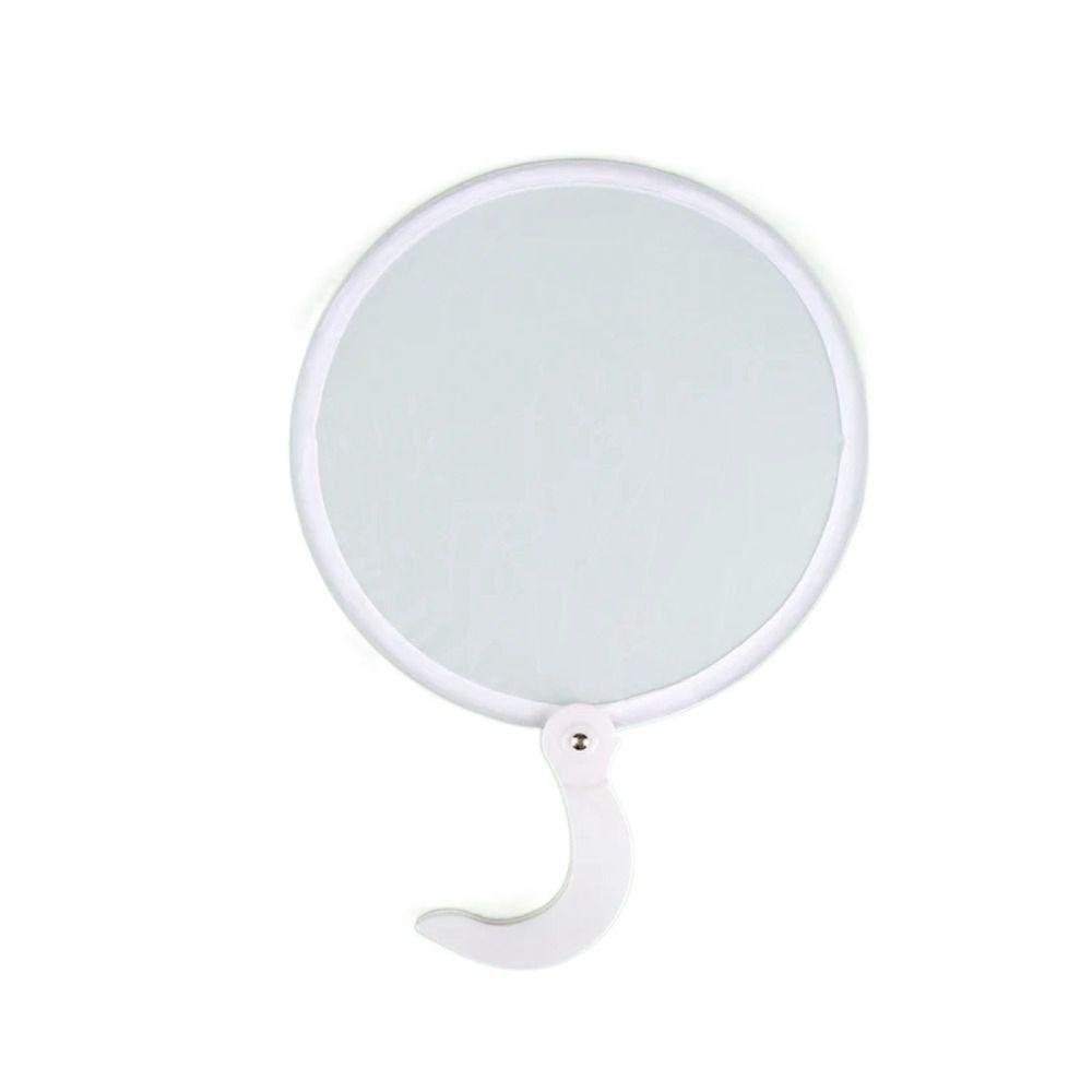 Crafts Portable Foldable Round Fans Simple Plastic Blank Fan Mini Decorative Fan Dance