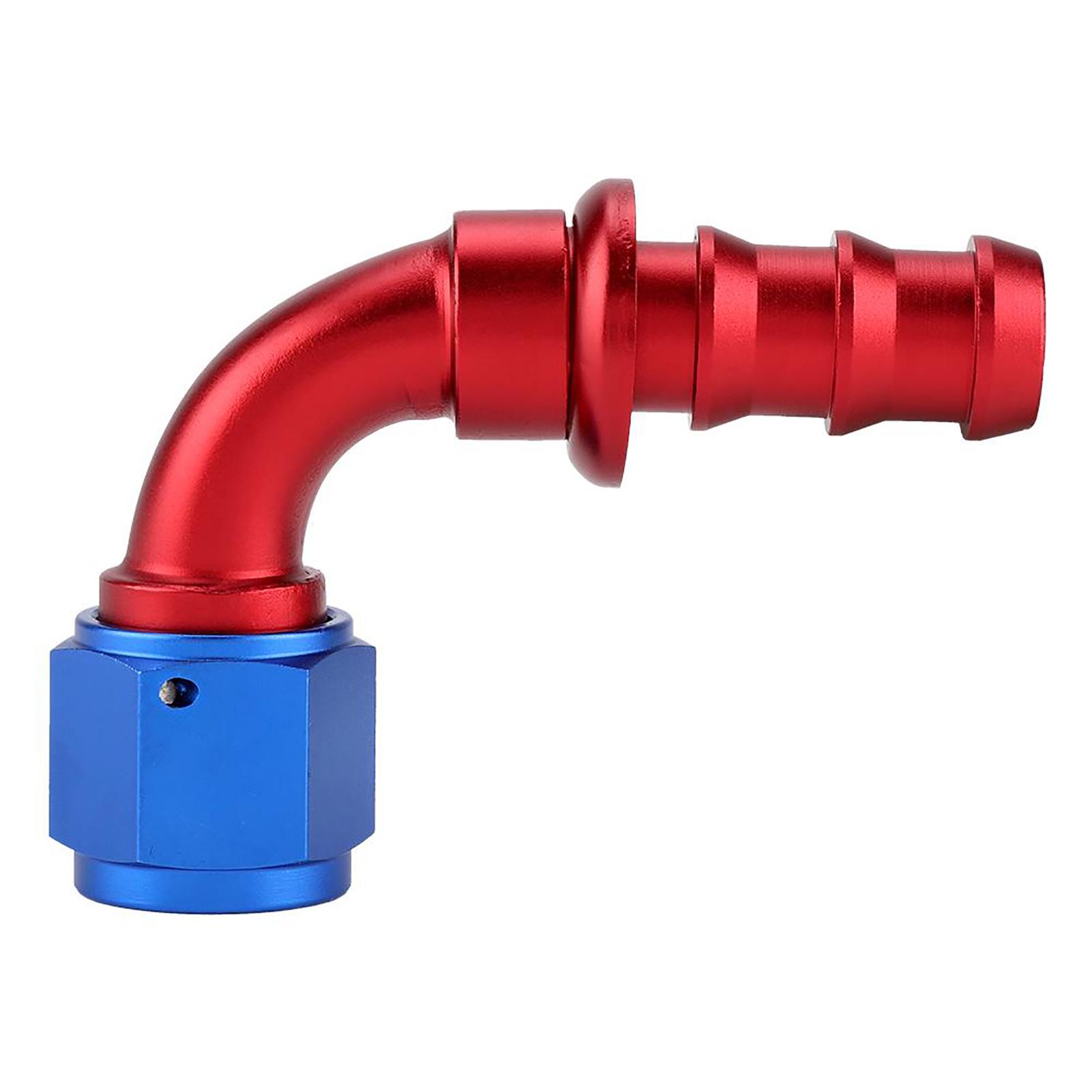

AN6 90 Degree Push On Twist Lock Oil Gas Fuel Line Hose End Male Fitting