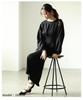 La A Beautiful Silhouette with a Ribbed Waist Dress That Stands Out with Its Fashion Dress In Black or Dark Autumn Cute and Free [sawa Á Mode] Shape.