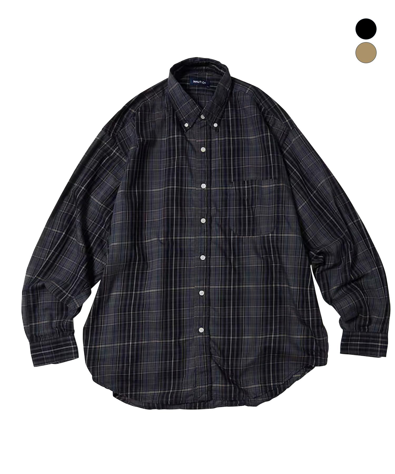 Notica [Jp Line] Washed Check Twill Shirt Beige/M