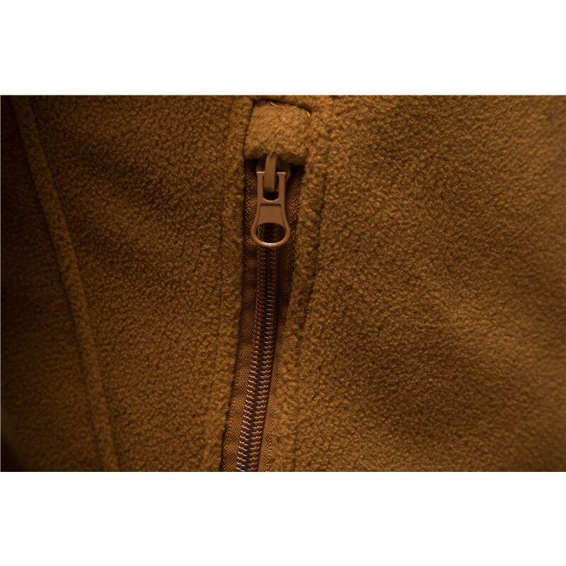 Frühlings-Winter-Fleecejacke mit Kapuze, taktische Herren-Fleecejacke mit durchgehendem Reißverschluss, winddicht, mit Kapuze, warmer Arbeitsmantel