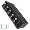 R6FF Studio Grade 4 Way Audios Splitter With AV L/R And 3.5mm Auxs Port For Home Theater Systems Audios Switcher Selectors