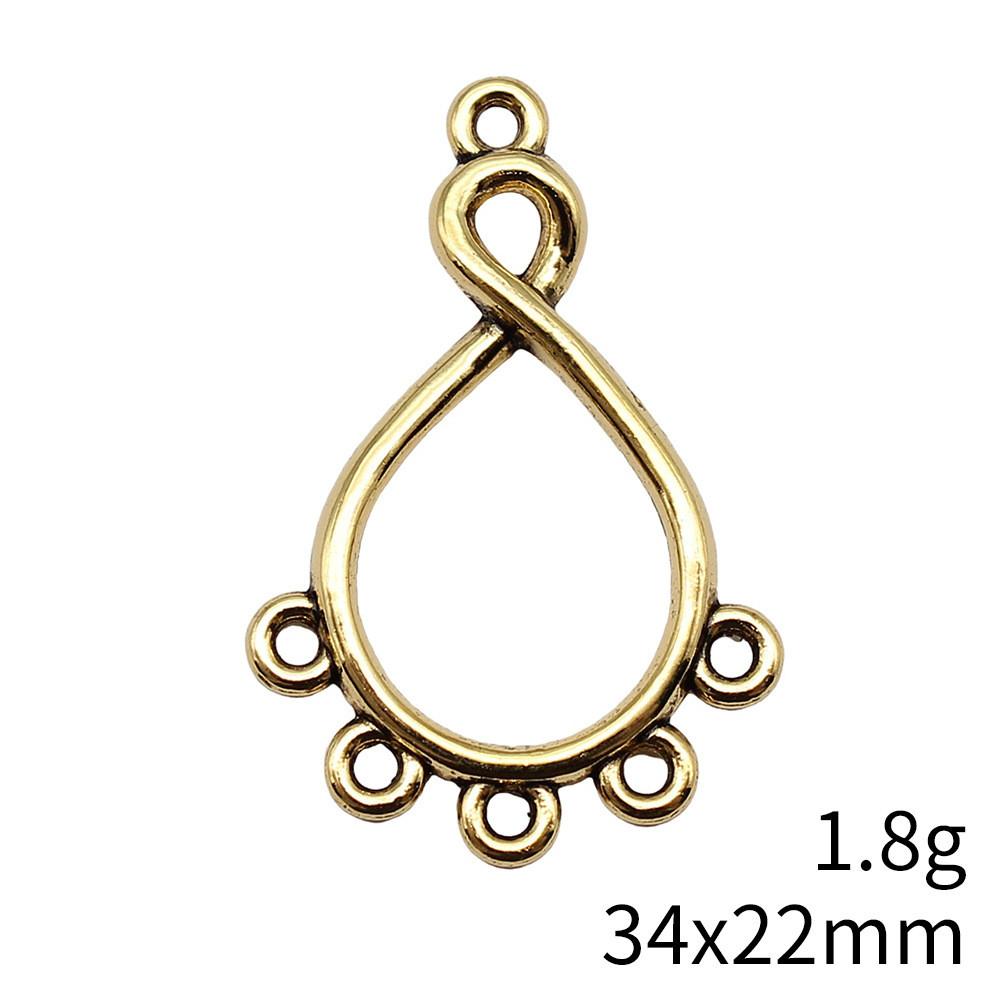 2025 Trend Accesories Water Drop Earring Connector Accessories Parts Ornaments For Home Accessories Parts