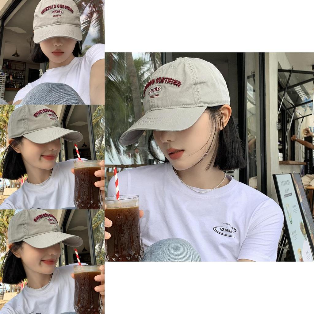 Baseball Cap With Embroidered Letters For Casual Wear And Sun Protection