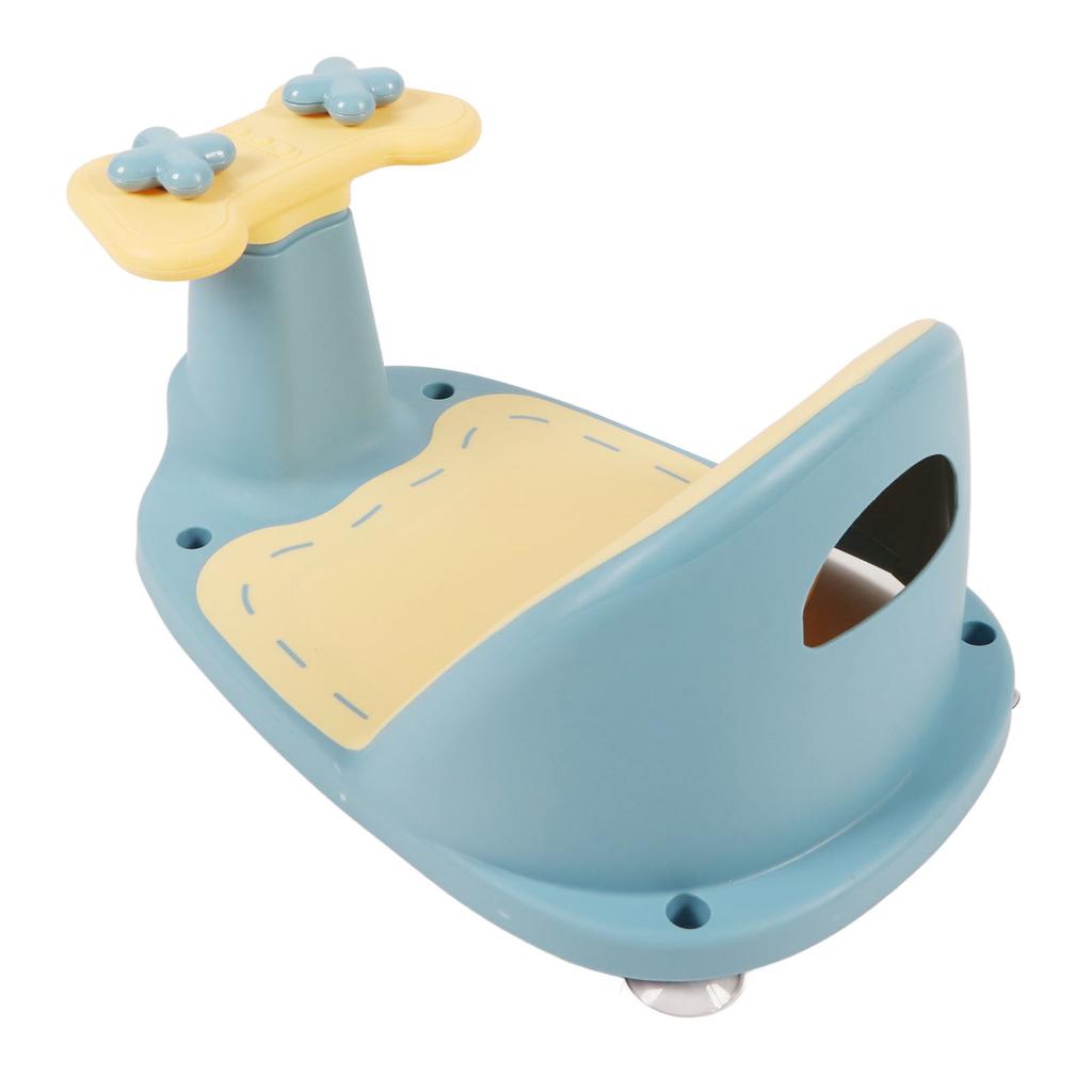 Baby Bath Seating Anti Slip PP Portable Infant Shower Chair with Secure Suction Cups for Washroom Bathroom