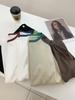 Snowflake Cotton Raglan Sleeve Sun Protection Cardigan Women's 2025 Summer Round Neck Oversized Long Sleeve T-shirt.
