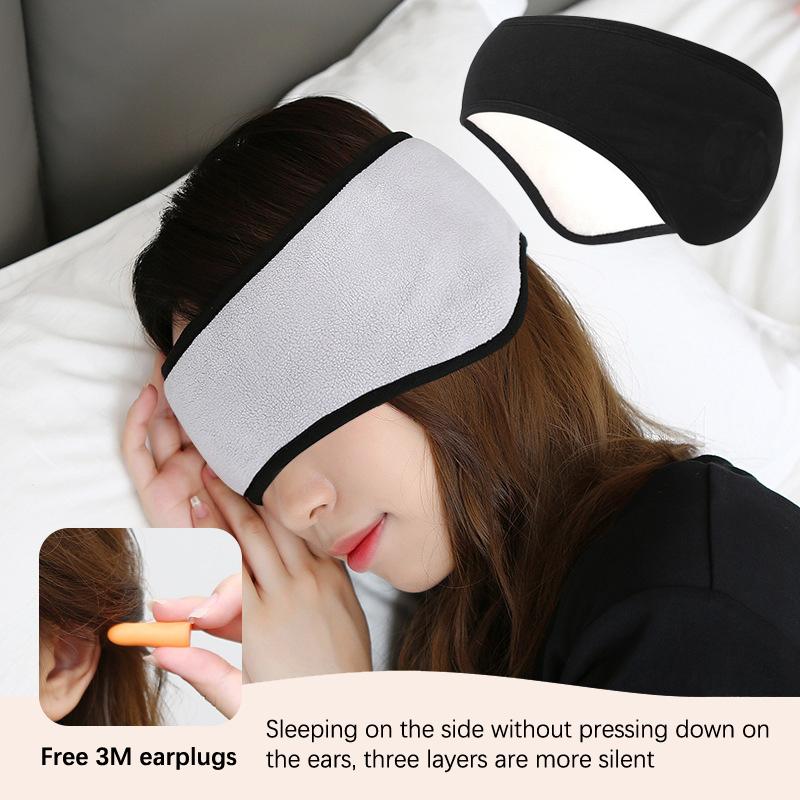 Earmuff Sleep Mask Plush Cute Dream Sleeping Mask Eyemuff Cover Women Warm Relax Plush Blindfold Cotton Eyes Bandage Anti-Noise