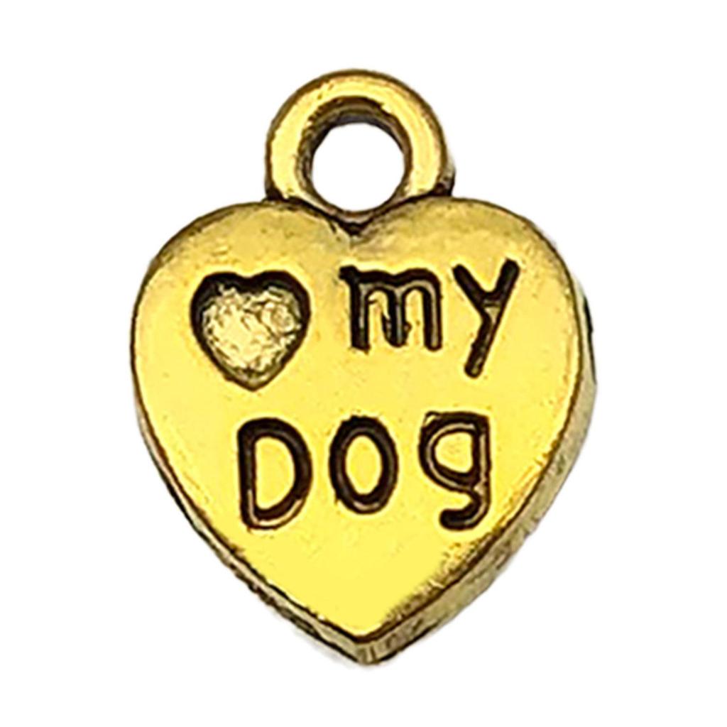 20-Pack Retro Alloy Dog Bone & Animal Cartoon Charms for DIY Bracelets and Necklaces