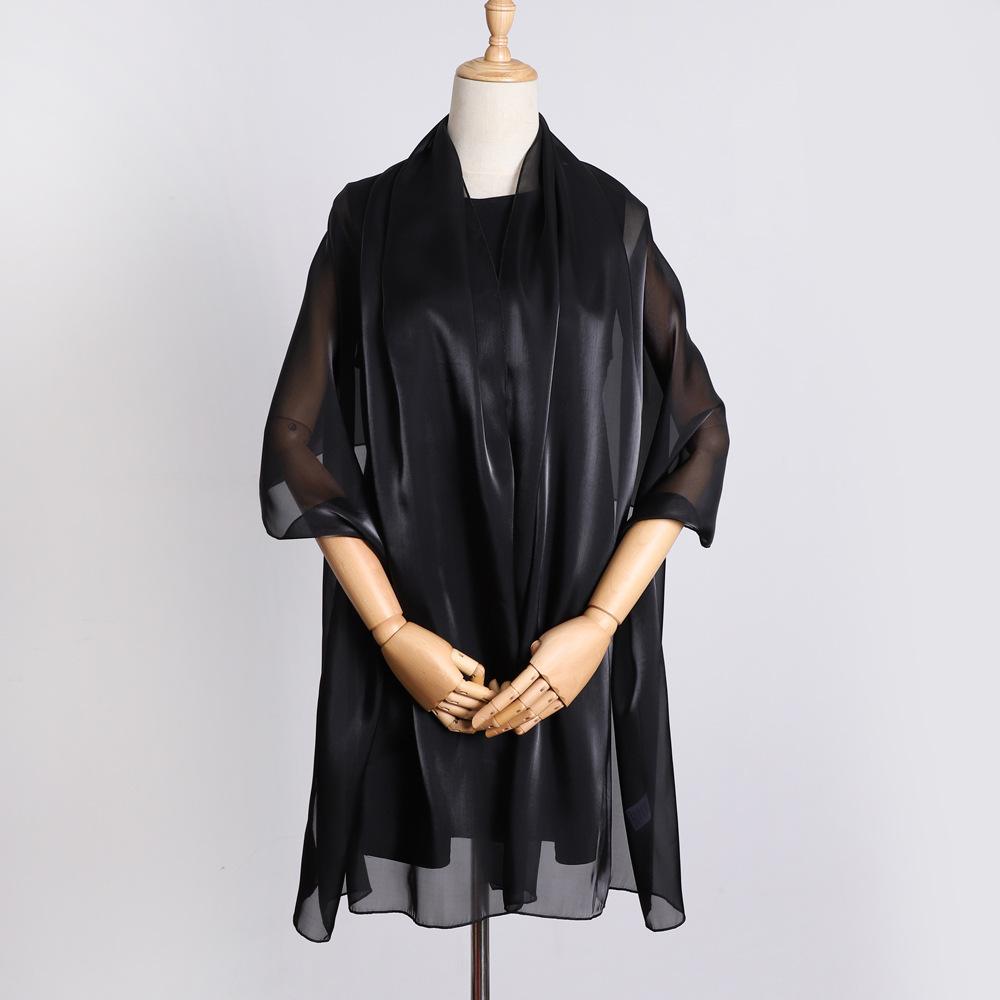200*70cm Shawls and Wraps for Evening Dresses Organza Glossy Women Guest Shawl Long Scarf