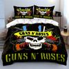 Skull, roses, guns pattern. Bedding sets Duvet cover sets Duvet covers Pillowcases(1 * Duvet Cover 2 * Pillowcases without duvet insert)