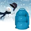 Plastic Snowman Mold for Outdoor and Indoor Use Durable Lightweight Snow Sculpture Mold with Handle for Easy Carrying and Storage