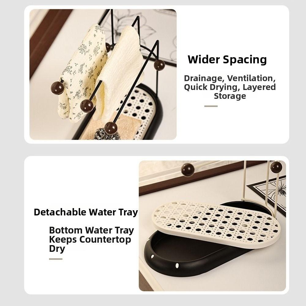 Multi-Layered Dish Rag Holder Household Necklace Display Stand Kitchen Rag Rack  Desktop Display