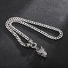 Punk Tide Male Personality Chain Stainless Steel Ring Buckle Wolf Bracelet Necklace Necklace