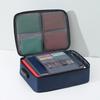 Travel Document Protection Bag Fireproof Waterproof File Storage Bag with Multi-Layer Design Card Holder File Organizer