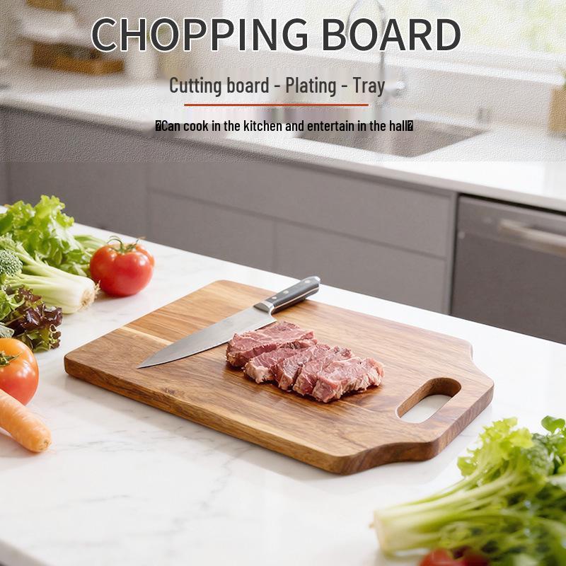 Large Thick Acacia Wood Cutting Board for Slicing Steak