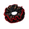 Korean Retro Plaid Hair Tie - High-End Niche Style for Low Ponytails