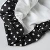 Casual Polka Dot Bud Skirts Fashion Contrast Color Gentle Sweet Mini Skirts For Girls Cute Elastic Waist Bottoms Spring