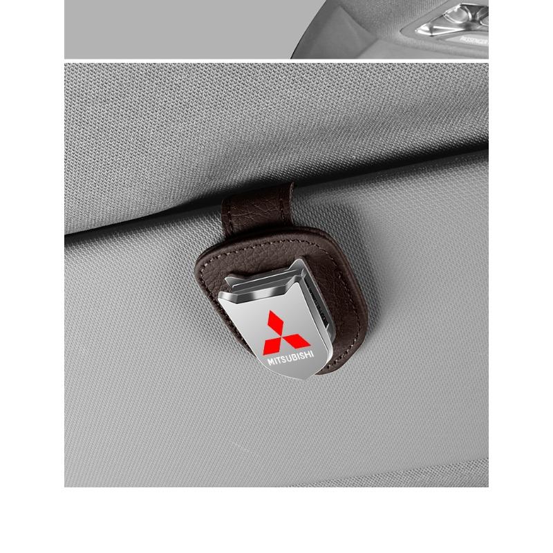 Car Auto Sun Visor Glasses Box Sunglasses Clip Card Ticket Holder Stand For Mitsubishi Lancer Ralliart 10 3 9 EX Outlander 3 ASX L200 Accessories