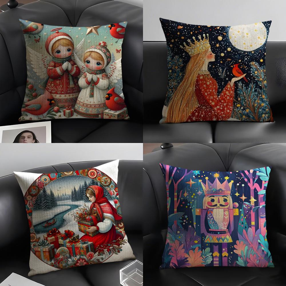 Cute Cartoon Prints For Kids Pillow Case Home Living Room Decoration Linen Pillowcover Pillow Cases Cushion Cover