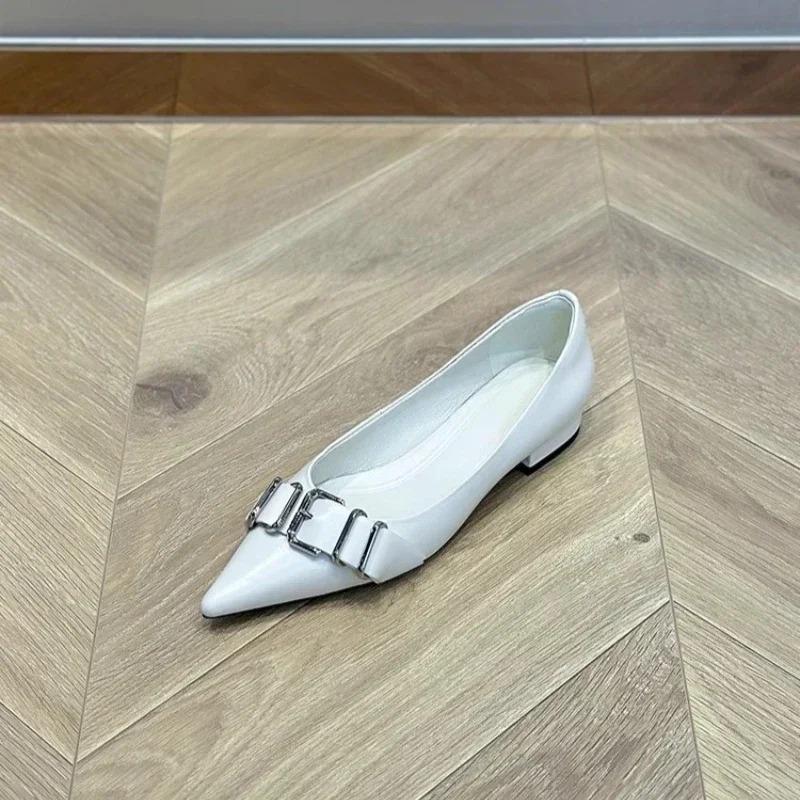 Pointed Toe Women Shoes Designer Shallow Sexy Shoes Chunky Autumn Fashion Shoes New Brand Dress Walking Mujer Zapatillas