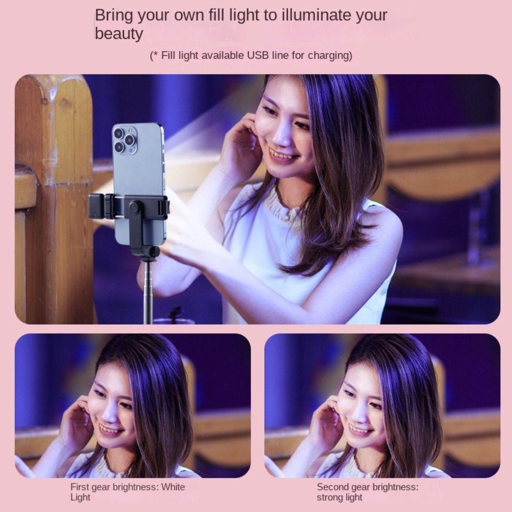 0.7/1/1.7m Bluetooth Cell Phone Tripod Stand Live Streaming Bracket  for Video Recording/Photo/Vlog