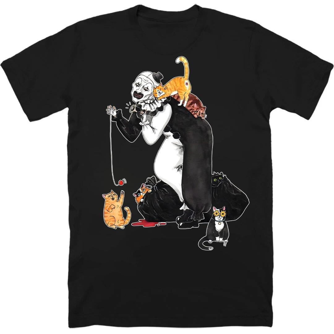 HOT! Terifier Retro Horror Clown Inspired Scary Halloween Unisex Shir L
