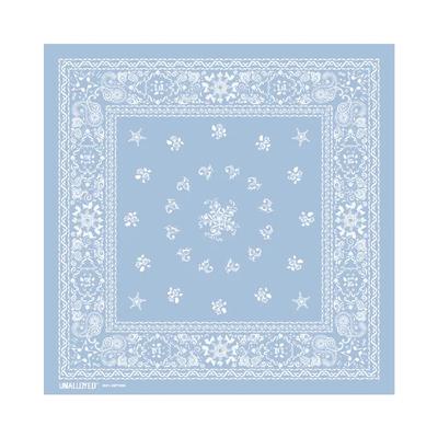 [Worn by BTS V, Stray Kids Han, and Noje] NOTE PAISLEY BANDANA / SKY BLUE