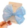 1pcs Korean Silver Dot Bow Hair Clip Elegant Kids Hair Accessories for Girls Back Head Decoration Childrem  Headwear