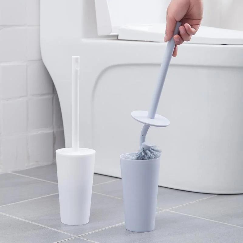 Long Handle Toilet Brush with Holder Bathroom Cleaning Tool Nordic Home Decor Toilet Cleaning Brushes with Base