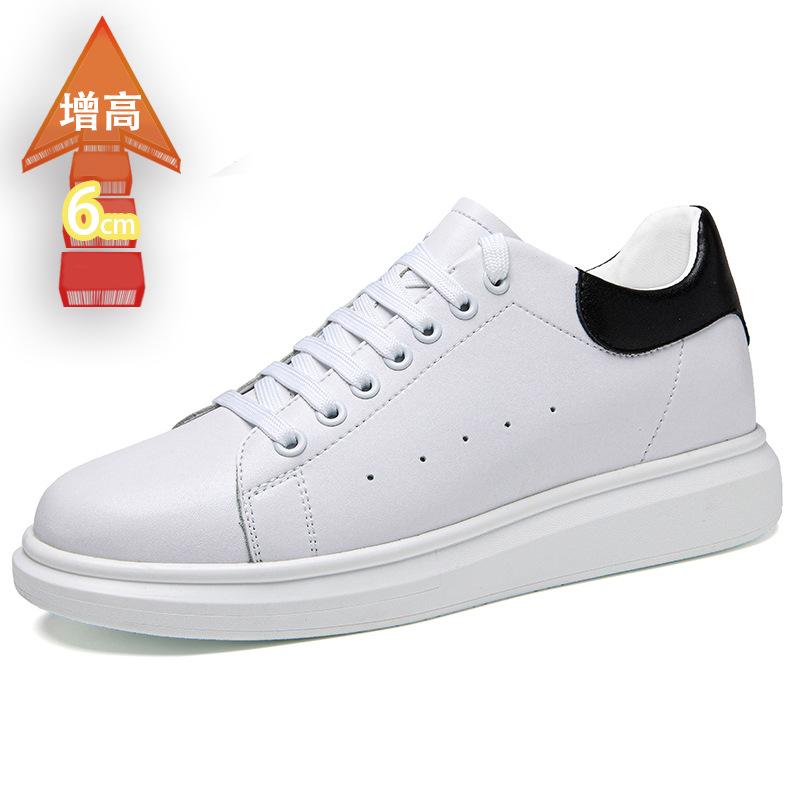 

Мужские кроссовки из коровьей кожи с круглым носком, повседневная обувь на шнуровке спереди, невидимое увеличение роста 6 см, высокий каблук, кеды, мужская спортивная обувь 38