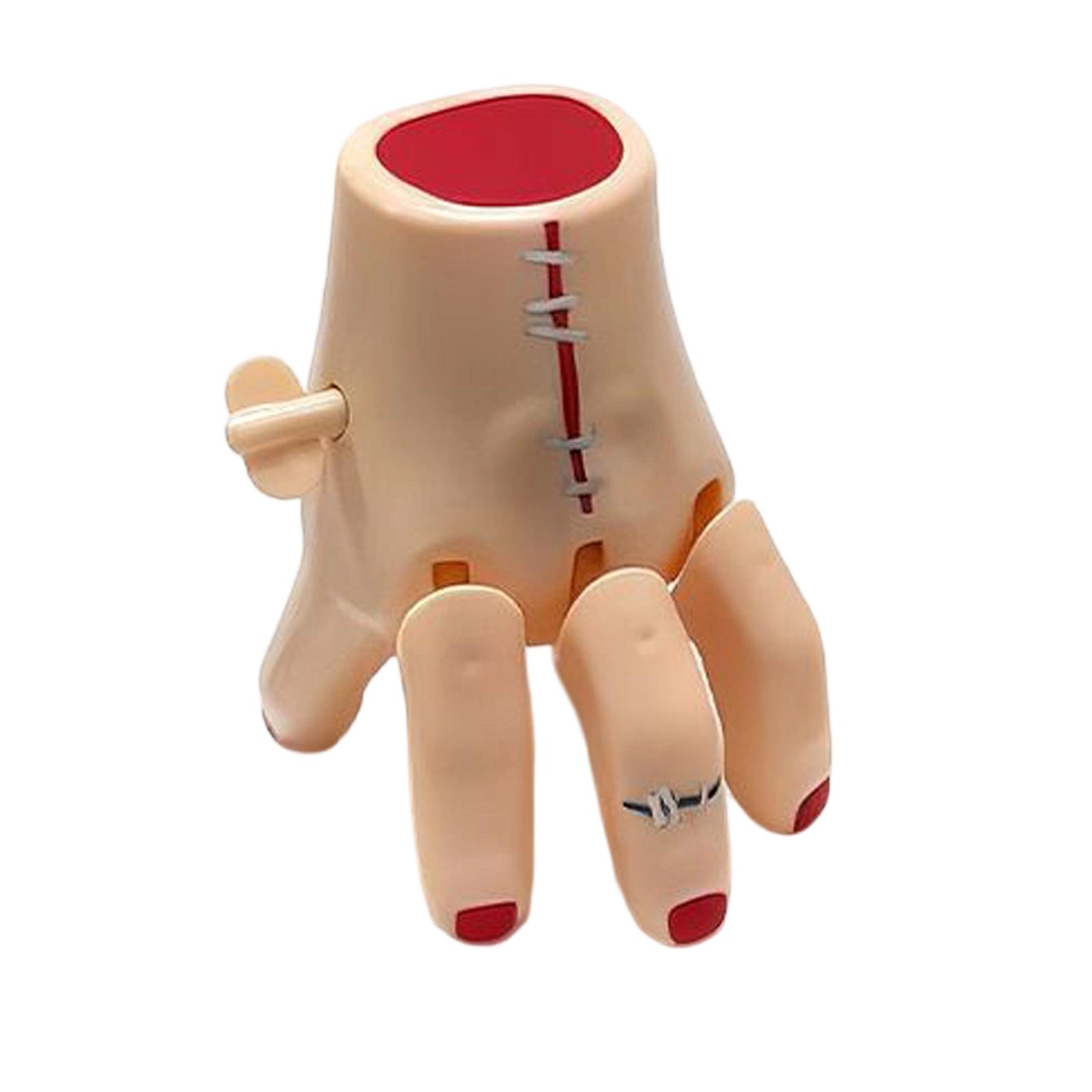 

Novelty Severed Hand Pen Holder with Finger Details and Stitching Design Unique Desk Organizer for Office or Home Use One Size