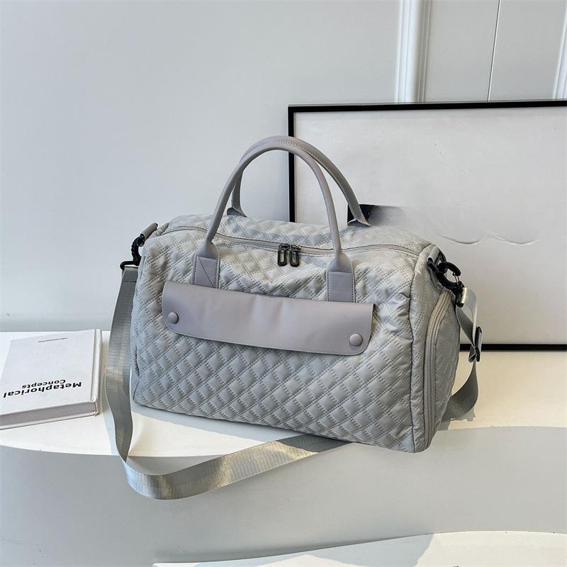 Lingge Fitness Bag Dry Wet Separation Swimming Storage Bag Women's Luggage Bag Lightweight Short Travel Bag Crossbody Big Bag Bag