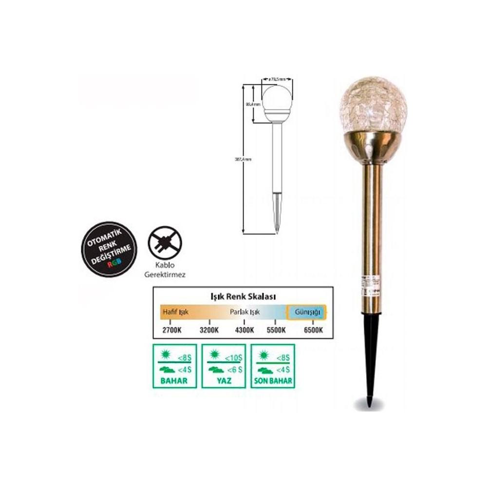 

Bahcem BH028 Solar Garden Lamp(Lysine)