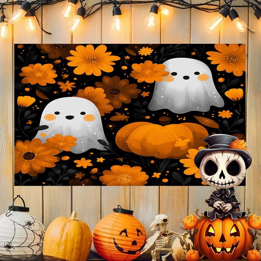Halloween Moonlit Scene Background Cloth Hanging Cloth Bedroom Bedside Decorative Wall Cloth Rental Dormitory Tapestry