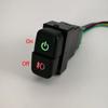 1Pc RED LED Dual Key Switch Fog Light Daytime Running DRL Button For Mitsubishi Pajero V73 V93 Lancer Outlander ASX L200