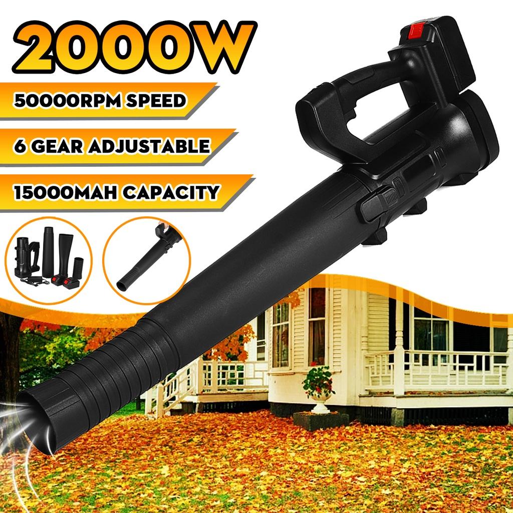 Cordless Leaf Blower 6 Speed Handheld Leaf Blower Dust Collector Sweeper 15000mah Li Battery Vacuum Cleaner New 2000W Electric Air Blower