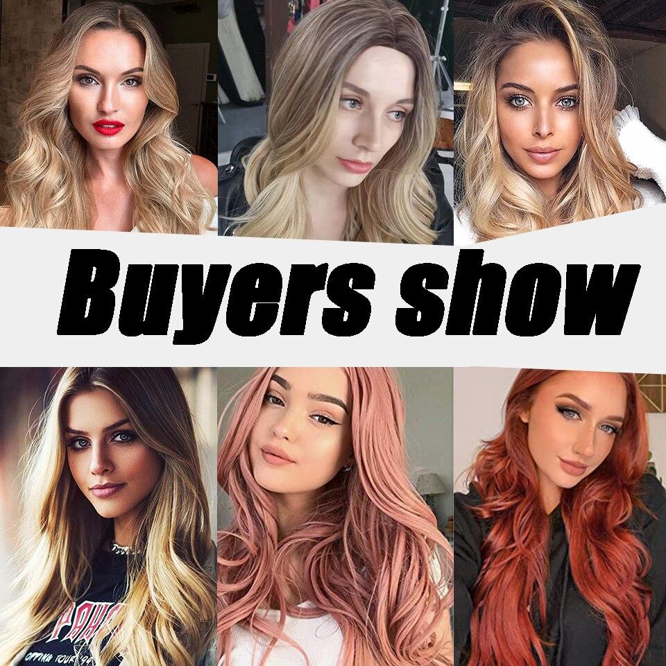 MERISIHAIR Women Gradient Black Blonde Long Wavy Wig 27 Inch Natural Long Curly Hair Wave Wig Synthetic Heat-resistant Fiber Wig