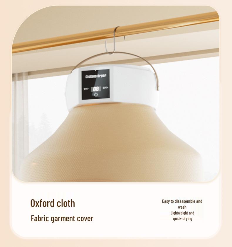 Portable Foldable Clothes Dryer with Timer & UV Light - No Installation Needed