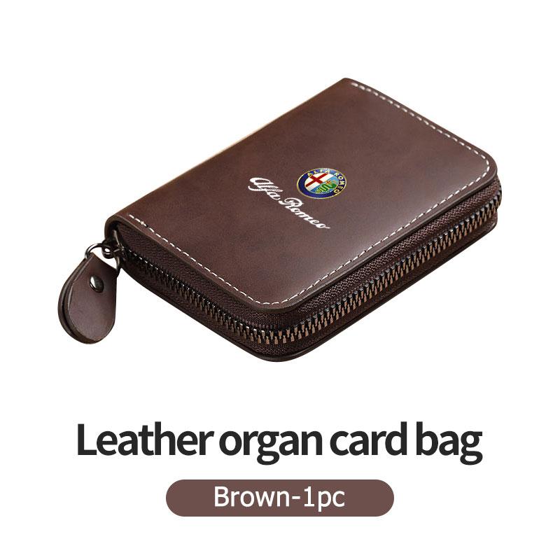 Samolepky na auto Pro Alfa Romeo Pánská peněženka Kožená peněženka Tenký držák na platební karty a ID karty Pro Alfa Romeo 159 Giulietta 156 147