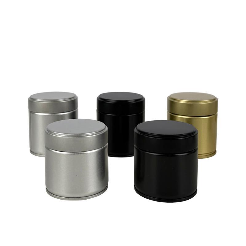 1 Stück dicke, versiegelte Zinnblech-Matcha-Pulverdose, Mini-tragbares Glas für Tee, Gewürz, Zuhause, täglichen Gebrauch, Reisen