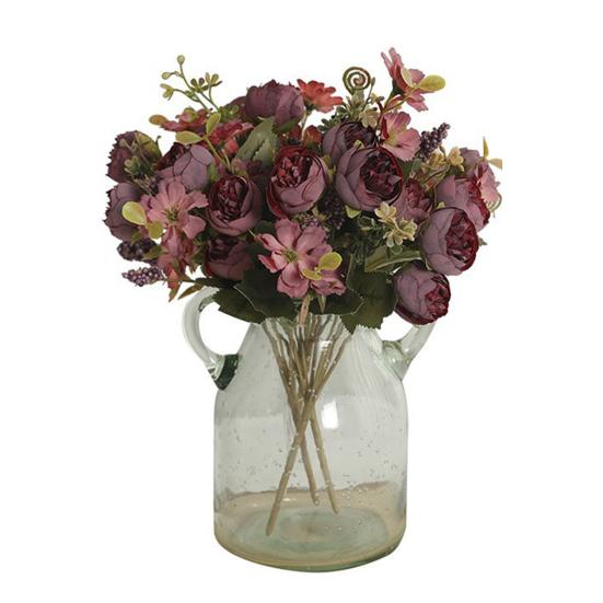 Flowers Real Like Faux Silk Flower Arrangements Mixed Fake Rose Hydrangea Bouquet