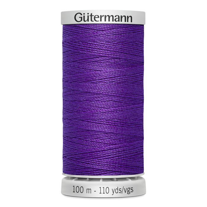 Fil extra fort 100% polyester Gutermann, lot de 5 bobines de 100m - Att 392 - violet
