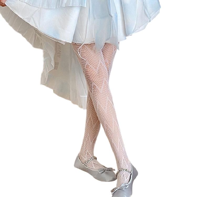 Summer Thin Sheer Patterned Stockings for Women Sexy Fishnet Stocking Pantyhose