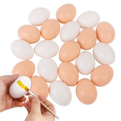 10/20 BUC Ou Fals din Plastic Paște Găini Clocit Ouă Cuib Pictură DIY Meșteșug Jucărie Educativă pentru Copii Cadou 2024 Primăvară Decor Acasă