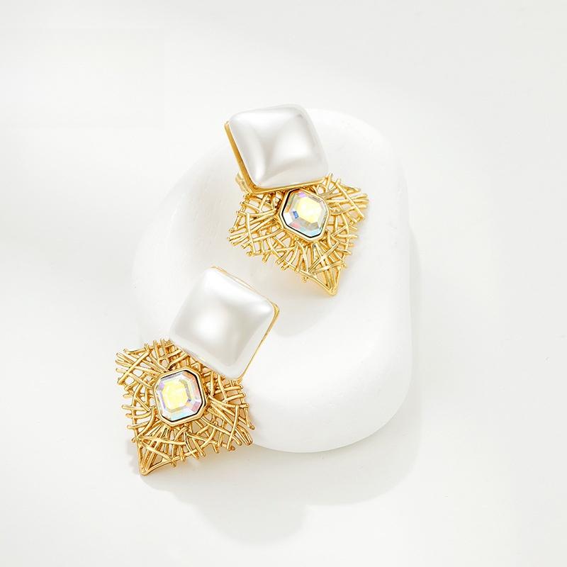 Cercei pătrați neregulați vintage