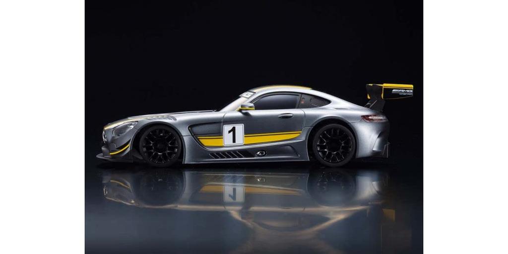 Kyosho RWD Series Readyset GT3 Electric Radio Control 32345GY Mini-Z Mercedes-AMG Gray/Yellow