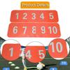 10 Pieces Flat Cones Markers Non Slip,Square,Floor Agility Dots,Floor Playmat for Soccer