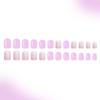 Stylish Purple Flower Press On Nail Comfort Fit Reusable Artificial Nail Quickly Application For Busy Women